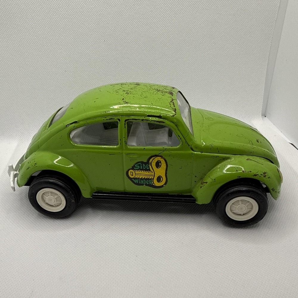 TONKA SIDE WINDER Green VW Beetle Bug Pressed‎ Steel 1960's 52680 USA